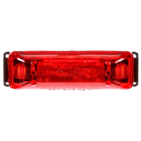 Truck-Lite 19 Series, Base Mount, Led, Red Rectangular, 2 Diode, Marker Clearance Light, P2, Black 19032R